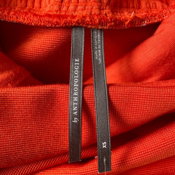 NWT Anthropologie Orange Mermaid Midi Dress XS - Picture 9 of 9